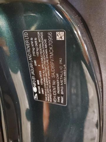 2021 JAGUAR F-TYPE R D - SAJD85FV7MCK70956