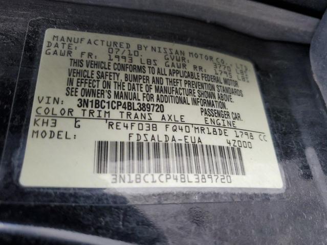 Image 12 of 2011 Nissan Versa salvage vehicle - Lot #39610984 at Copart
