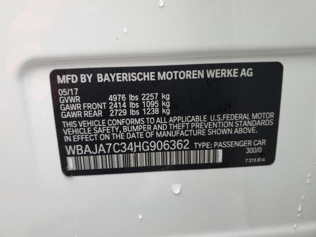 WBAJA7C34HG906362 | 2017 BMW 530 XI