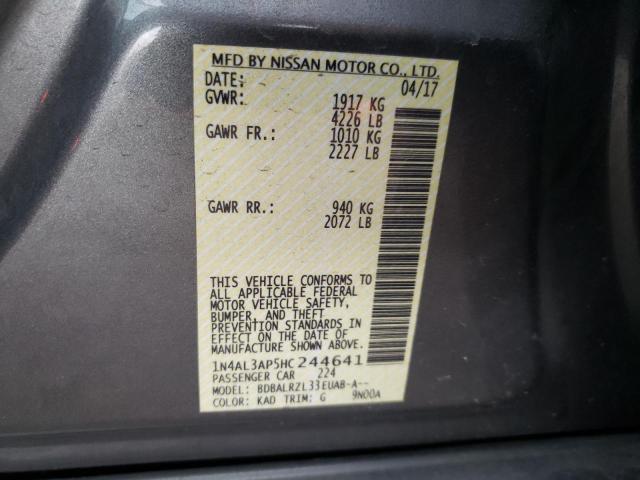 1N4AL3AP5HC244641 | 2017 NISSAN ALTIMA 2.5