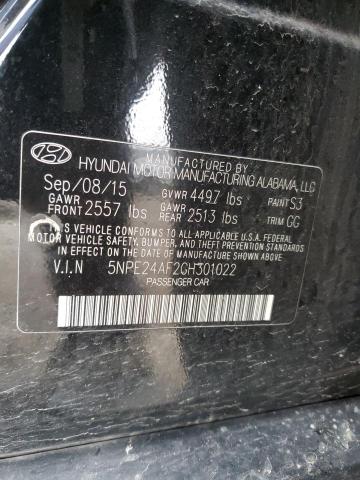 5NPE24AF2GH301022 | 2016 HYUNDAI SONATA SE