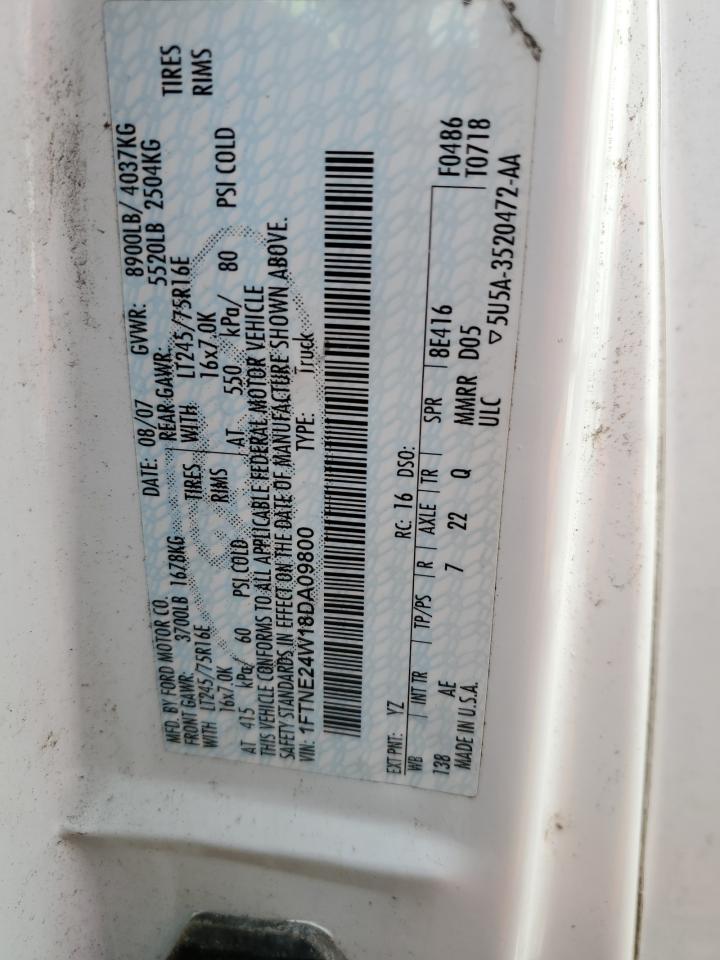 1FTNE24W18DA09800 2008 Ford Econoline E250 Van