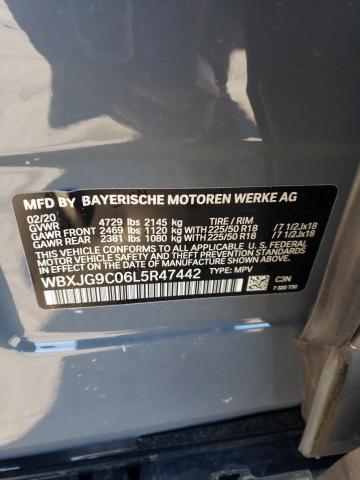 WBXJG9C06L5R47442 | 2020 BMW X1 XDRIVE2