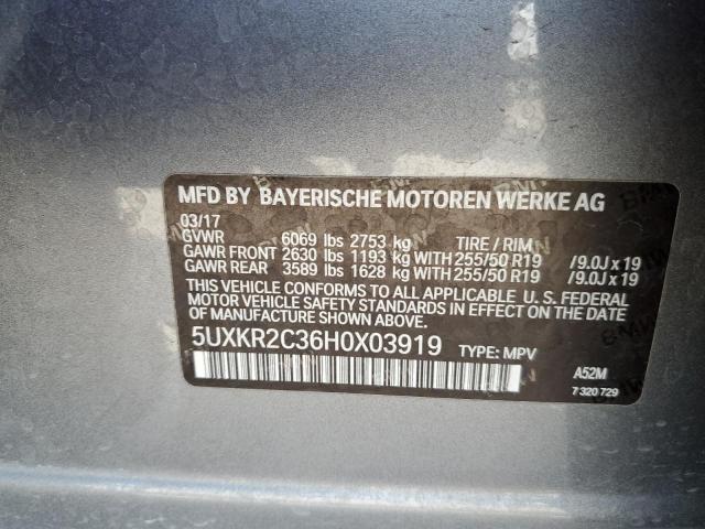 5UXKR2C36H0X03919 2017 BMW X5 - Image 12