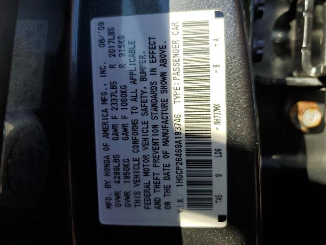 1HGCP26469A193746 | 2009 Honda accord lxp