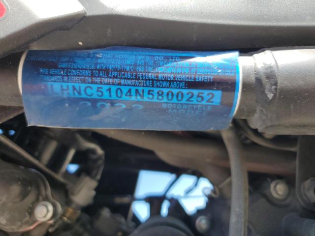 2022 HONDA CBR300 R MLHNC5104N5800252