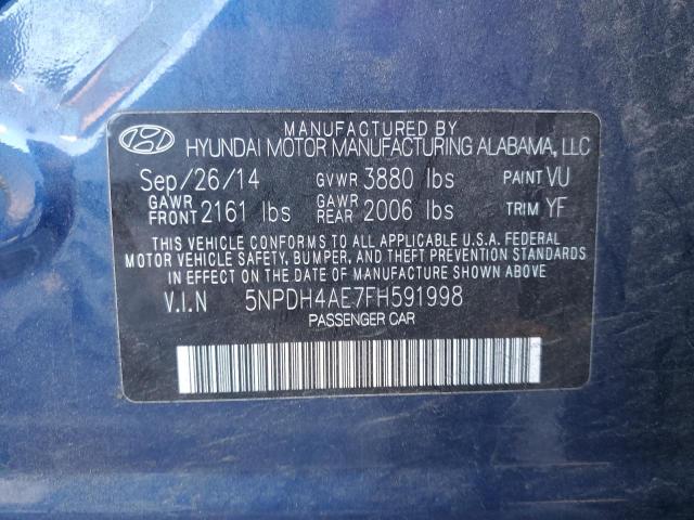 2015 HYUNDAI ELANTRA SE - 5NPDH4AE7FH591998