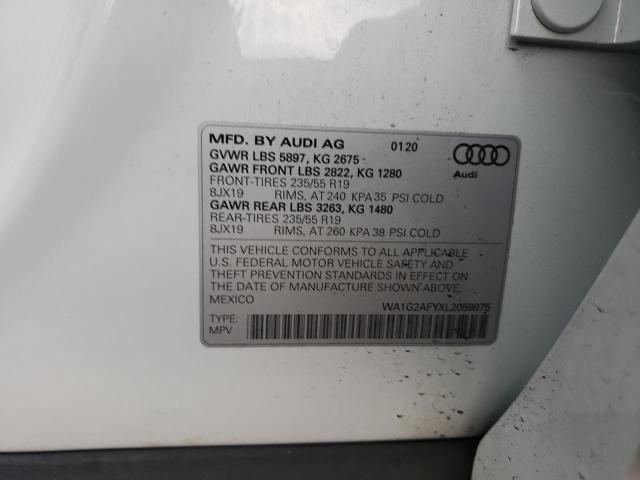 WA1G2AFYXL2059975 2020 AUDI Q5, photo no. 13