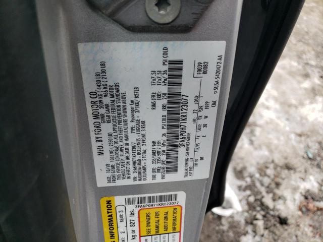 2019 FORD FUSION SE - 3FA6P0H71KR123077