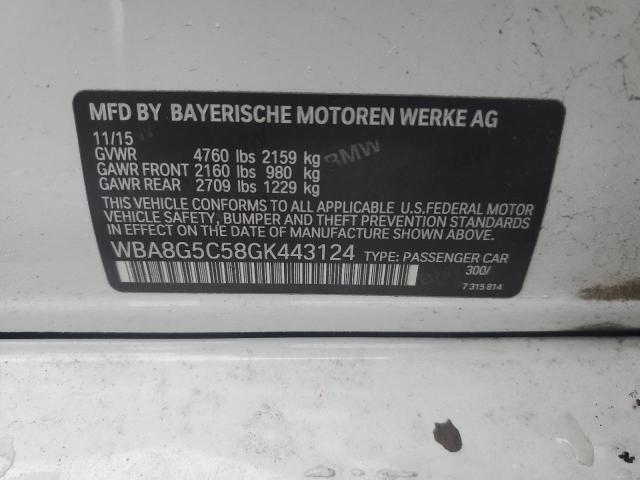 WBA8G5C58GK443124 | 2016 BMW 328 XI