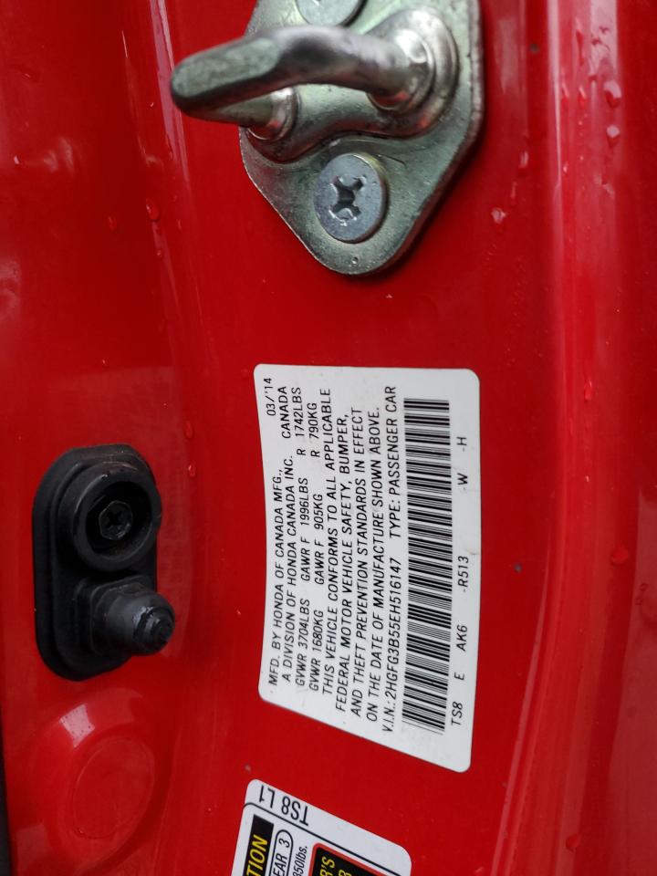 2hgfg3b55eh516147 2HGFG3B55EH516147 2014 Honda Civic Lx