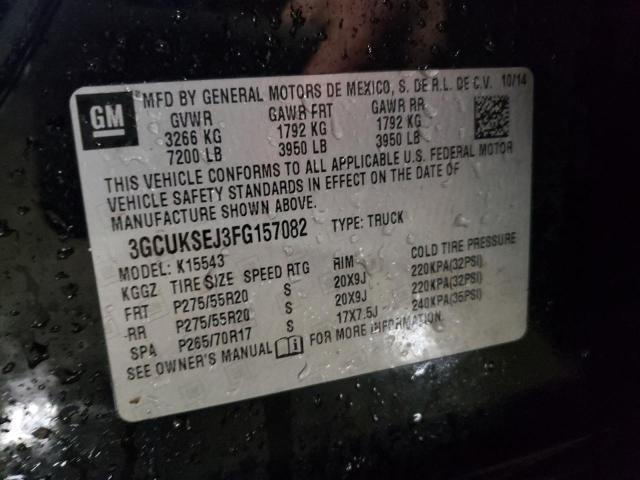 3GCUKSEJ3FG157082 | 2015 CHEVROLET 1500