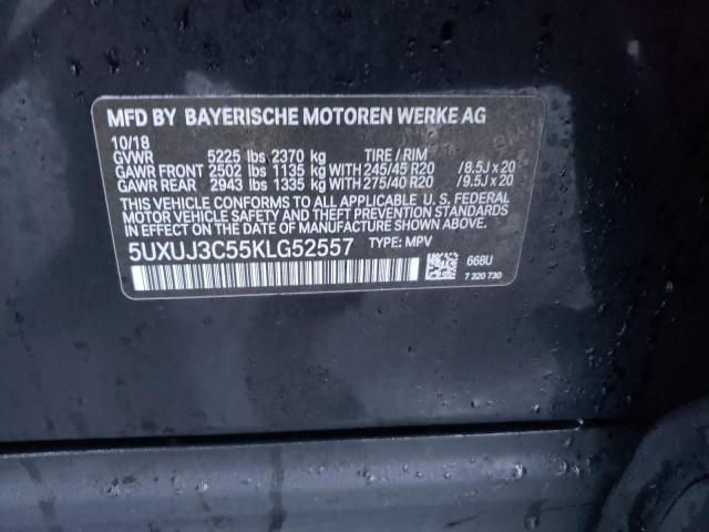 2019 BMW X4 XDRIVE3 - 5UXUJ3C55KLG52557