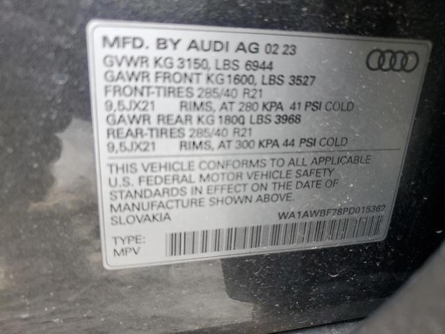 WA1AWBF78PD015362 2023 AUDI SQ7, photo no. 13