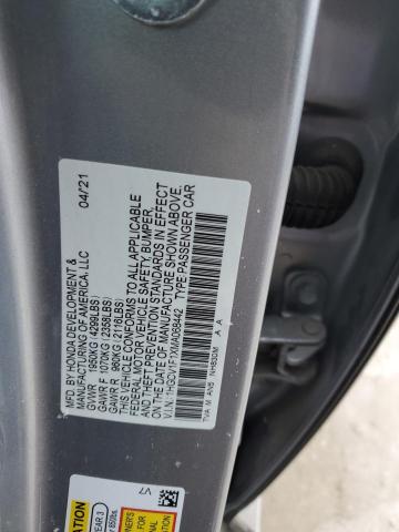 2021 Honda Accord Lx VIN: 1HGCV1F1XMA068442 Lot: 37750084