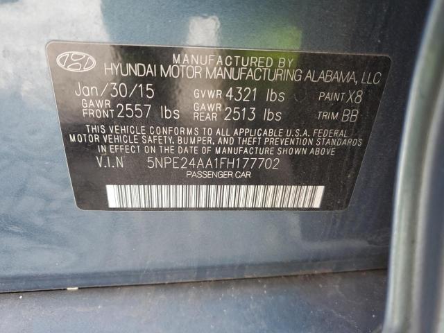 5NPE24AA1FH177702 | 2015 HYUNDAI SONATA ECO