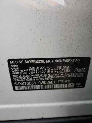 5UXKT0C51J0W02607 2018 BMW X5, photo no. 12