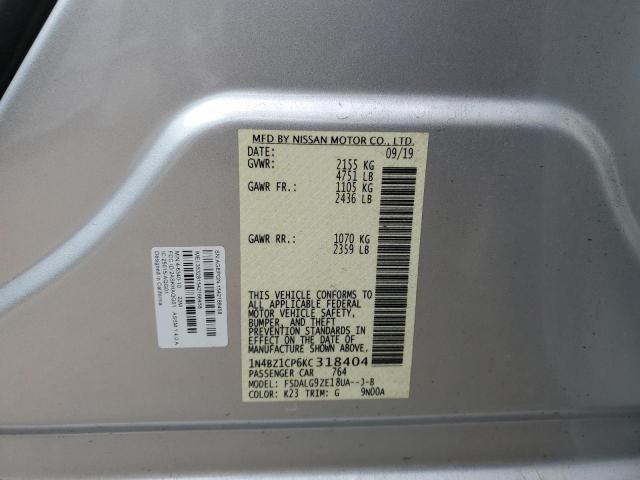 1N4BZ1CP6KC318404 | 2019 NISSAN LEAF S PLU