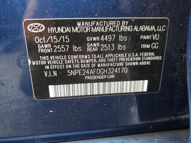 2016 HYUNDAI SONATA SE - 5NPE24AF0GH324170