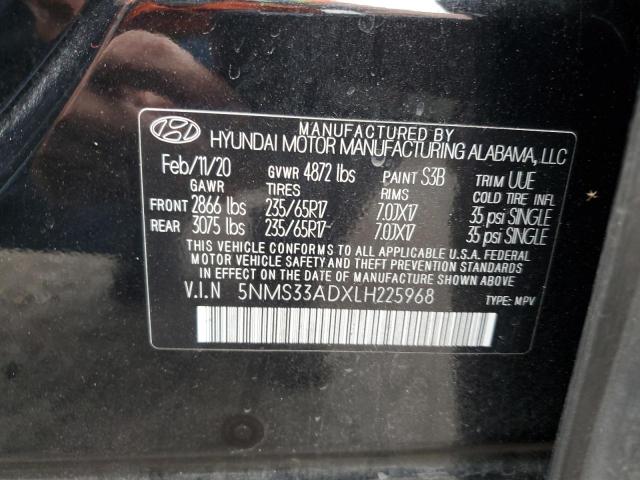 VIN 1C4NJRBB4FD312703 2020 HYUNDAI SANTA FE no.12