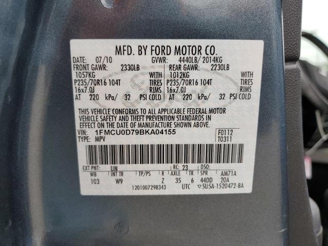 1FMCU0D79BKA04155 2011 FORD ESCAPE, photo no. 13