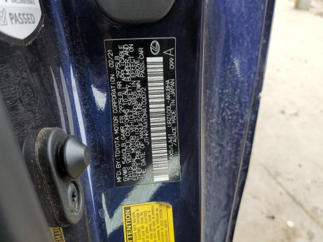 2021 LEXUS LC 500 JTHKPAAY0MA102072