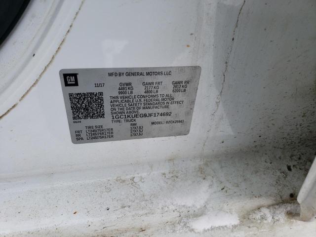 2018 CHEVROLET K2500 SILV - 1GC1KUEG9JF174692