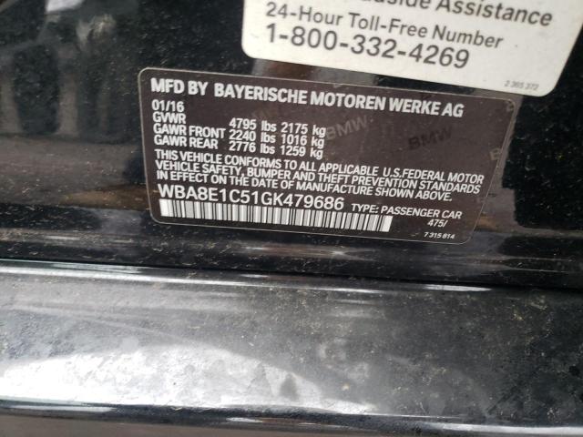 2016 BMW 330E - WBA8E1C51GK479686