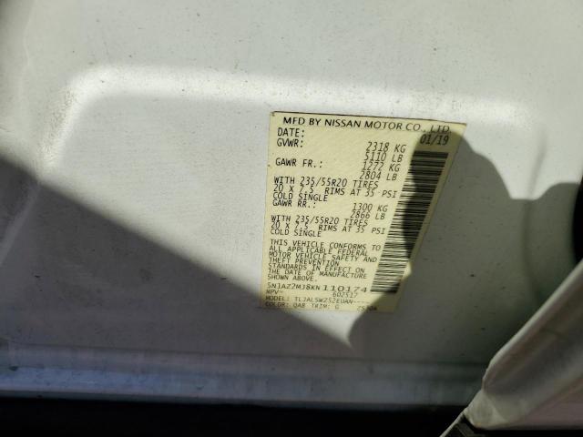 2019 NISSAN MURANO S 5N1AZ2MJ8KN110174