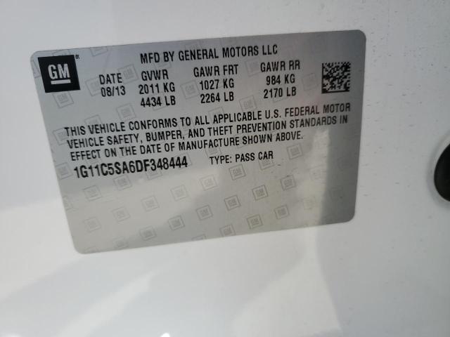 1G11C5SA6DF348444 2013 Chevrolet Malibu 1Lt