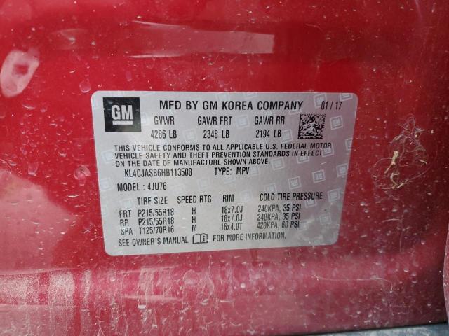 KL4CJASB6HB113508 | 2017 BUICK ENCORE PRE