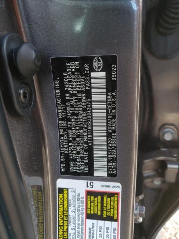 4T1B11HK8JU043475 | 2018 TOYOTA CAMRY L