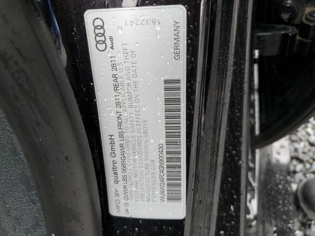 2016 AUDI RS7 WUAW2AFC4GN900430