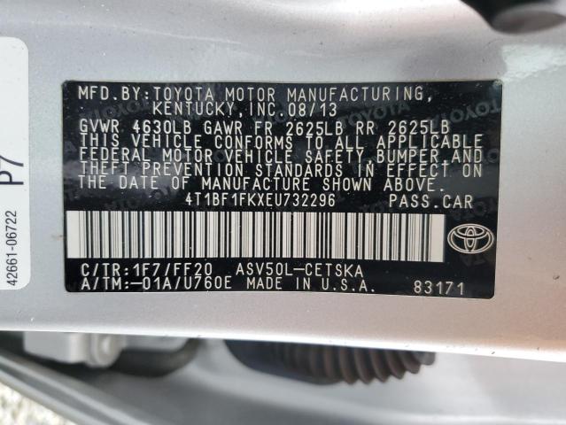 4T1BF1FKXEU732296 | 2014 TOYOTA CAMRY L