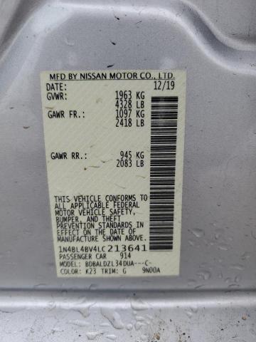 2020 NISSAN ALTIMA S - 1N4BL4BV4LC213641