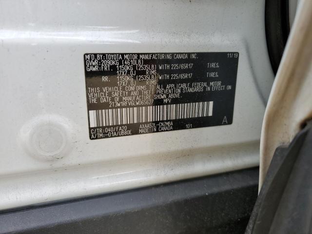 2T3W1RFV6LW065627 | 2020 TOYOTA RAV4 XLE