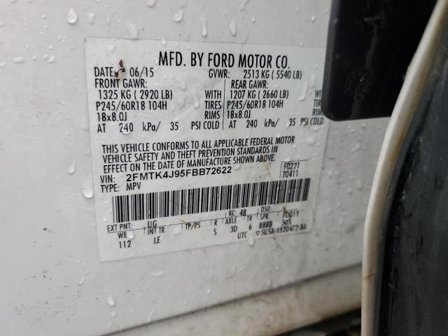 2FMTK4J95FBB72622 2015 FORD EDGE, photo no. 14