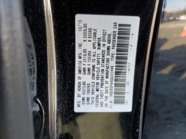 1HGCR2F84GA053446 | 2016 HONDA ACCORD EXL