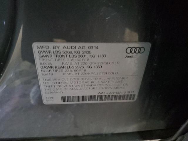 VIN WA1LFAFP1EA101517 2014 Audi Q5, Premium Plus no.12