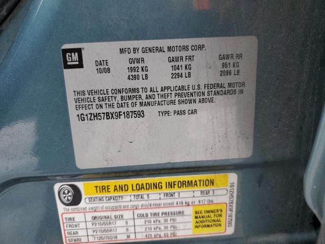 2009 Chevrolet Malibu 1Lt VIN: 1G1ZH57BX9F187593 Lot: 40205234