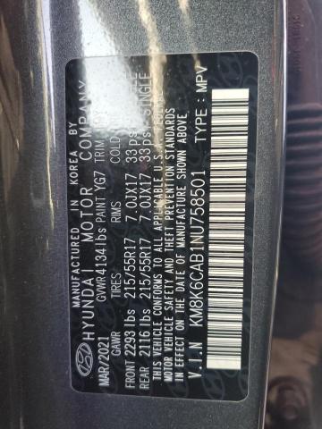 2022 HYUNDAI KONA 4D 4W - KM8K6CAB1NU758501