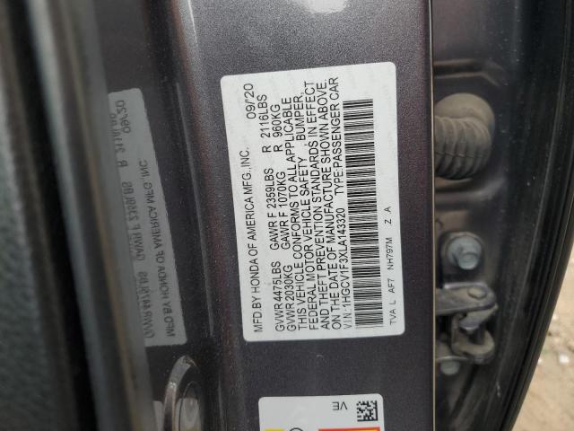 1HGCV1F3XLA143320 | 2020 HONDA ACCORD SPO