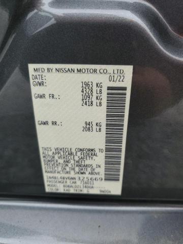 2022 Nissan Altima S VIN: 1N4BL4BV6NN325669 Lot: 38284974