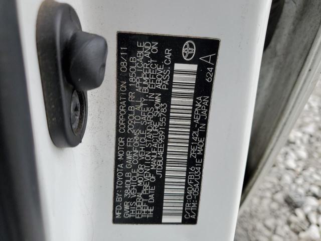 2011 Toyota Corolla Base VIN: JTDBU4EE9B9155783 Lot: 54452794