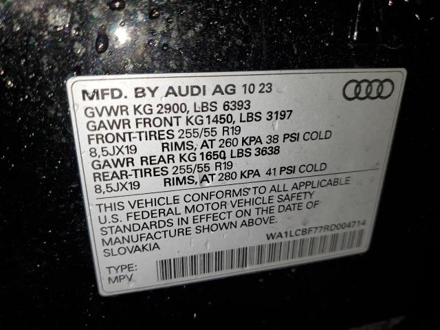 VIN WA1LCBF77RD004714 2024 Audi Q7, Premium Plus no.13