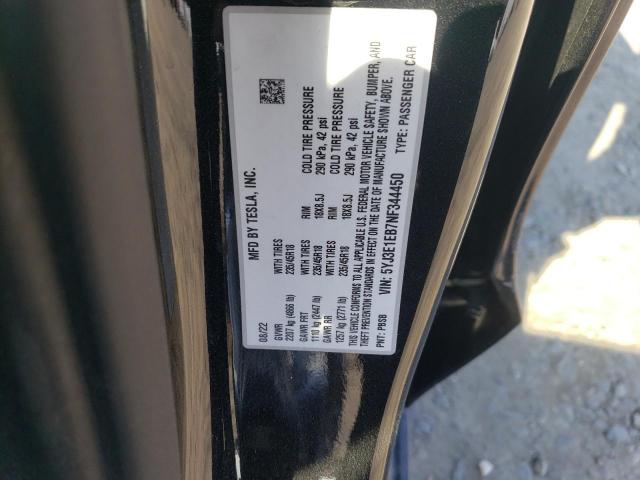 VIN 5N1AZ2CJ3MC101558 2022 TESLA MODEL 3 no.13