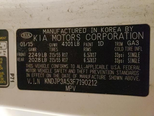 KNDJP3A53F7190212 | 2015 KIA SOUL +