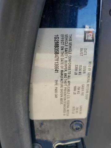 2007 Pontiac Solstice VIN: 1G2MB35B47Y136641 Lot: 40643474