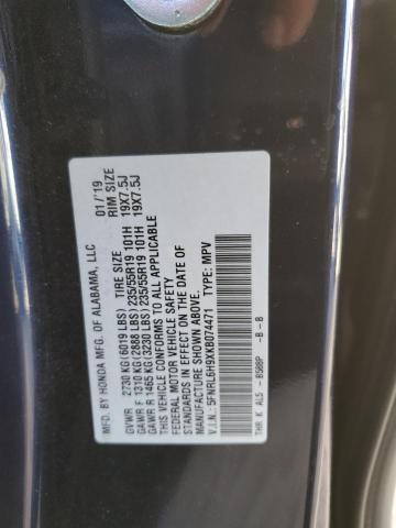 5FNRL6H9XKB074471 | 2019 HONDA ODYSSEY EL