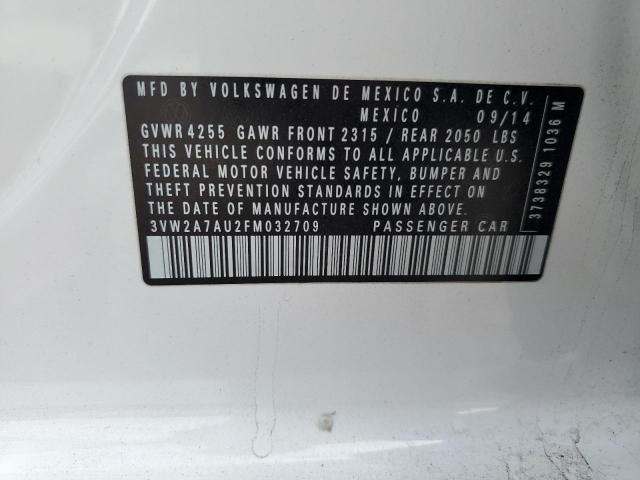 2015 VOLKSWAGEN GOLF TDI - 3VW2A7AU2FM032709